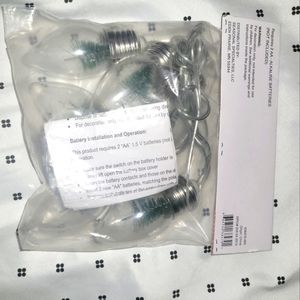 Target battery operated Christmas tree snow globe string lights